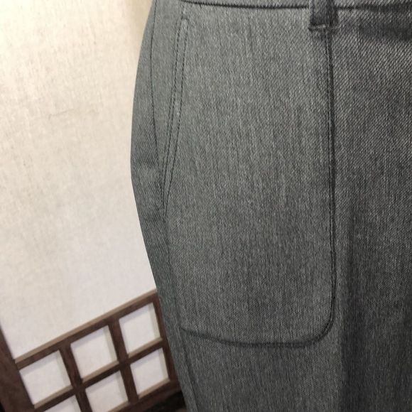 Ann Taylor loft charcoal Marisa trouser sz 6 / four pockets/ zipper/ belt loops - Picture 3 of 14
